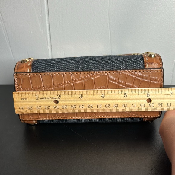 Michael Kors Selma Mini Messenger Dark denim Purse Crossbody - Picture 13 of 16